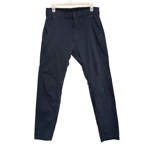 Projek Raw Mens Slim Fit Chino Pants 31 Black Techwear Stretch Hybrid Gorpcore